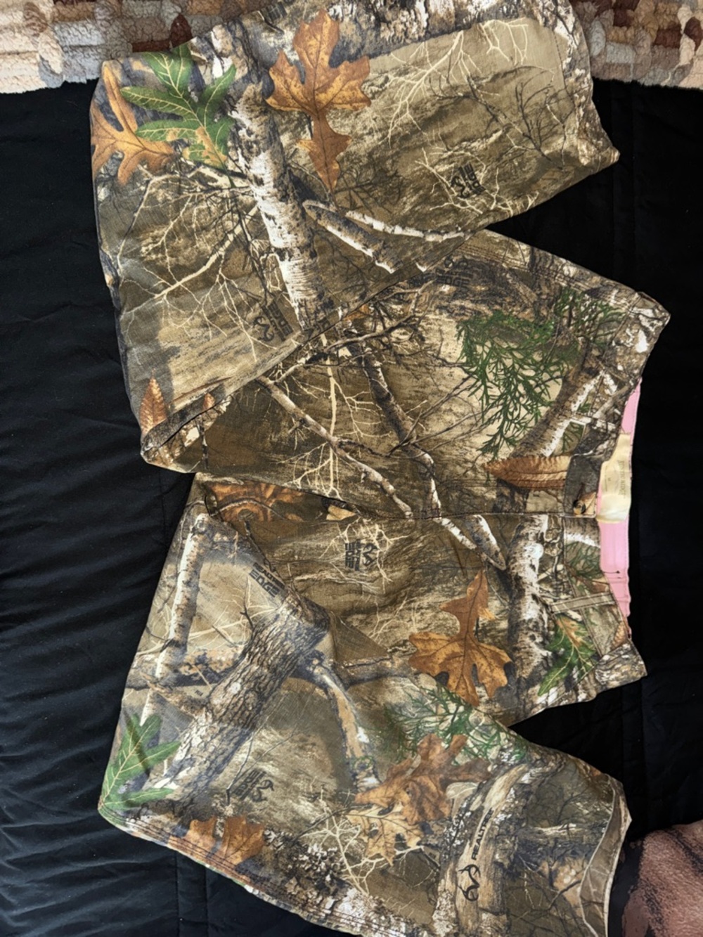 Wide Leg Women's Camouflage Pants - Realtree-Inspired Brown Camo
